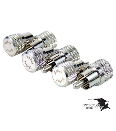 REBEL RCA濾波保護罩亮鉻 (10PCS)