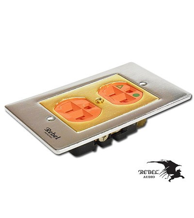 REBEL 醫療級電源座組銀框 250V