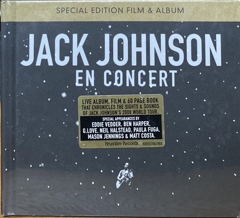 JACK JOHNSON 傑克強森 / EN CONCERT ( SPEICAL EDITION FILM & ALBUM )  原音精選 ( CD+DVD限量書裝盤 )