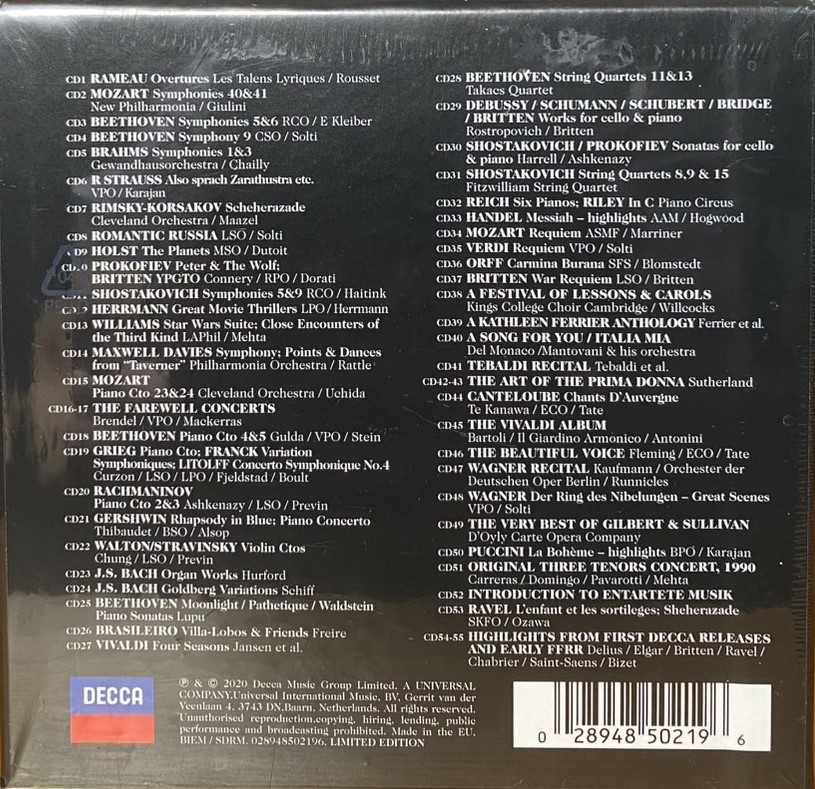 Decca - The supreme Record Company / DECCA至尊傳奇 (55CD)