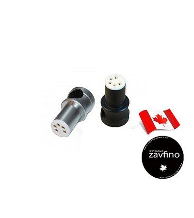 zavfino 1877 Phono TAD-2R Phono Din 24K鍍金唱臂端子銀色 (90度)