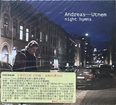 Andreas Utnem 安德烈亞斯 . 尤特姆 / Night Hymns 夜晚的讚美詩 (CD)
